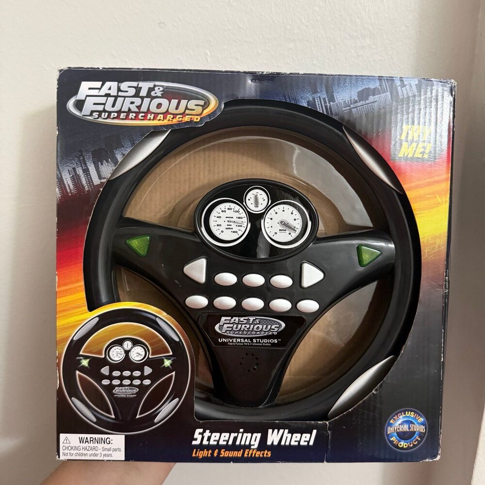 Fast and furious steering wheel toy with sounds and lights